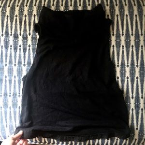 Free People Black Sleeveless CowlNeck top size Small